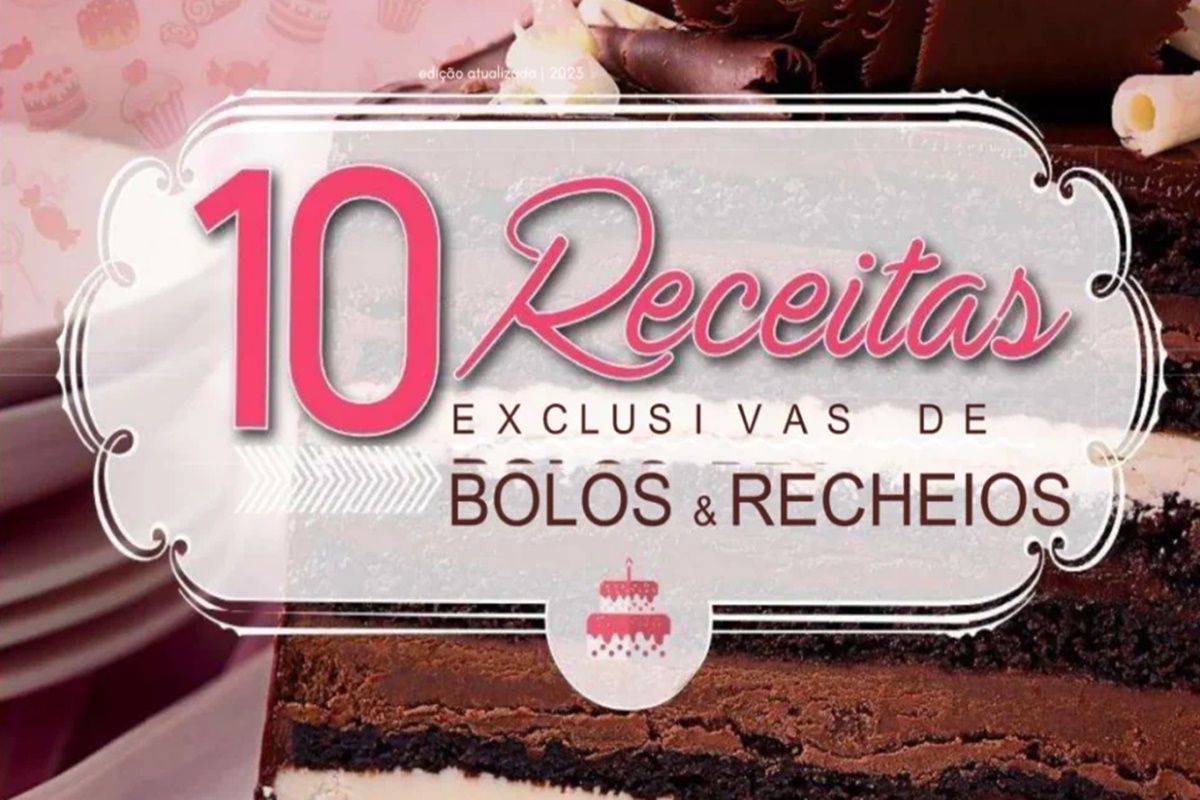 Baixe grátis E-book 10 Receitas de bolos e recheios